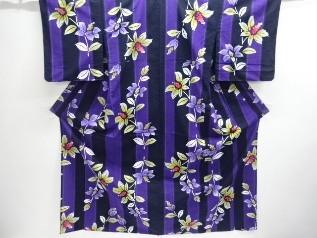Japanese Kimono / Tsumugi Omeshi Cotton